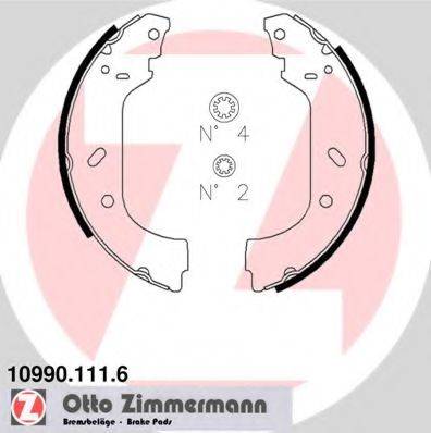 Комплект гальмівних колодок ZIMMERMANN 10990.111.6