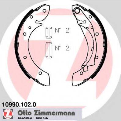 Тормозные колодки барабанные ZIMMERMANN 10990.102.0