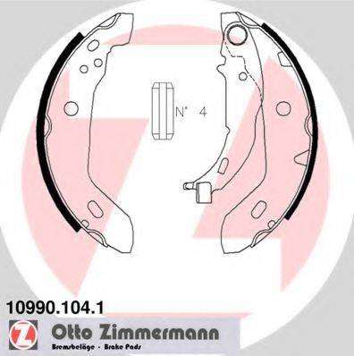 Тормозные колодки барабанные ZIMMERMANN 10990.104.1