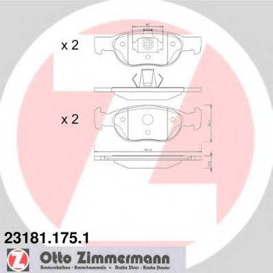 Тормозные колодки ZIMMERMANN 23181.175.1