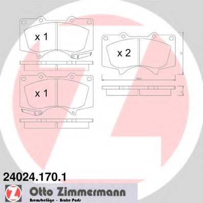 Тормозные колодки ZIMMERMANN 24024.170.1