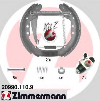 Комплект гальмівних колодок ZIMMERMANN 20990.110.9