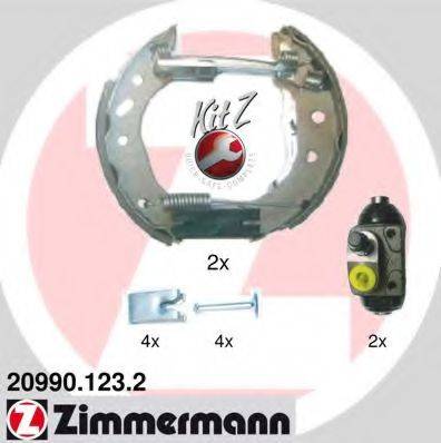 Тормозные колодки барабанные ZIMMERMANN 20990.123.2
