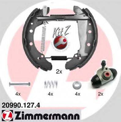 Комплект гальмівних колодок ZIMMERMANN 20990.127.4