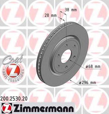 ZIMMERMANN 200253020 Тормозной диск