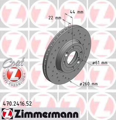 Тормозной диск ZIMMERMANN 470.2416.52