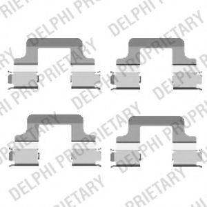 Комплектующие, колодки дискового тормоза DELPHI LX0437
