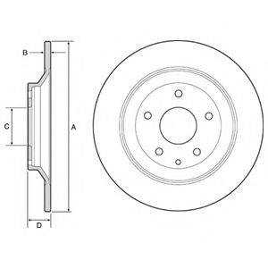 Тормозной диск DELPHI BG4567C