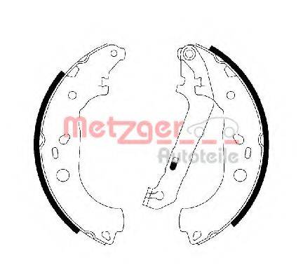 METZGER MG211 Тормозные колодки барабанные