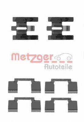 Комплектуючі, колодки дискового гальма METZGER 109-1160