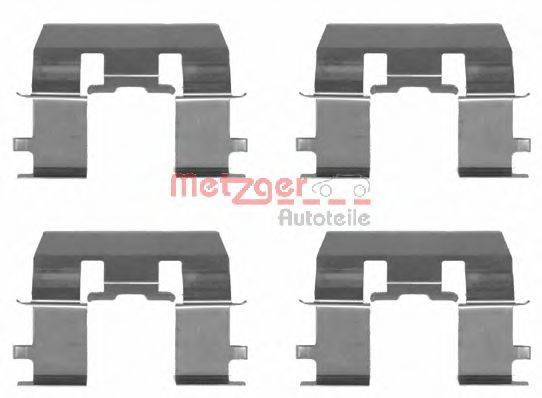 Комплектуючі, колодки дискового гальма METZGER 109-1281