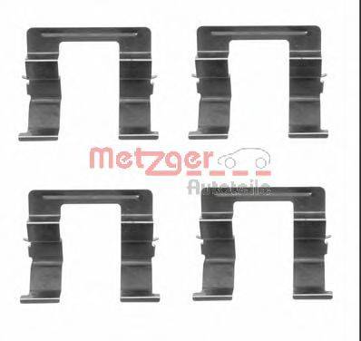 Комплектующие, колодки дискового тормоза METZGER 109-1605