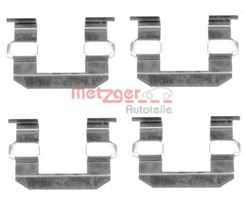 Комплектующие, колодки дискового тормоза METZGER 109-1645