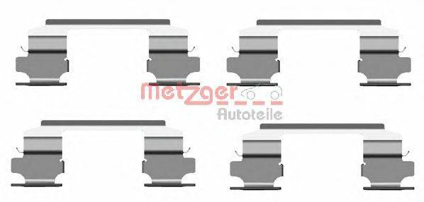 Комплектующие, колодки дискового тормоза METZGER 109-1686