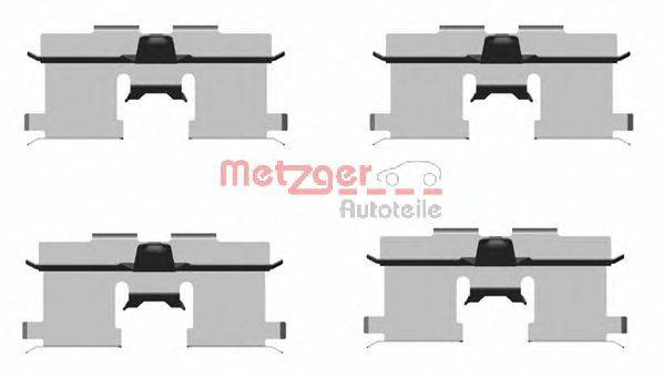METZGER 1091692 Комплектуючі, колодки дискового гальма