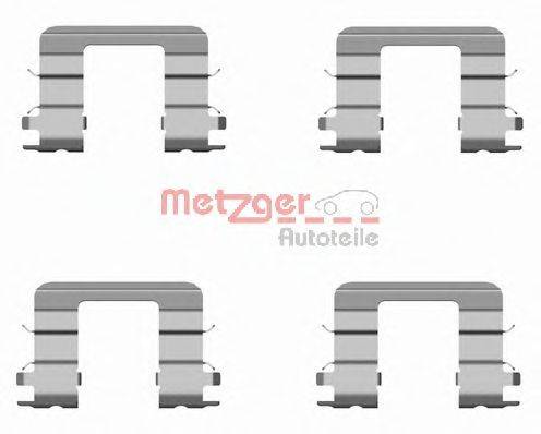 Комплектующие, колодки дискового тормоза METZGER 109-1696