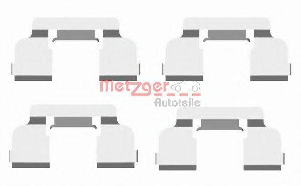 Комплектующие, колодки дискового тормоза METZGER 109-1698