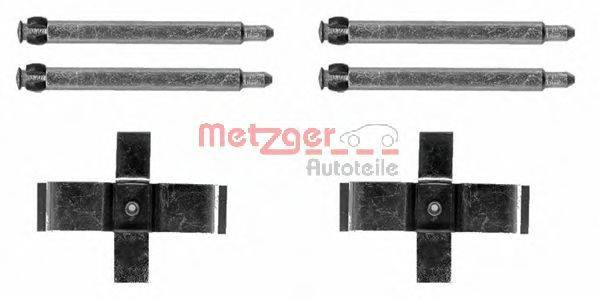 Комплектуючі, колодки дискового гальма METZGER 109-1713