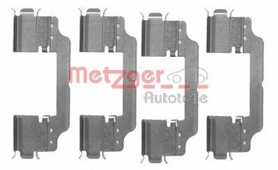 Комплектующие, колодки дискового тормоза METZGER 109-1716