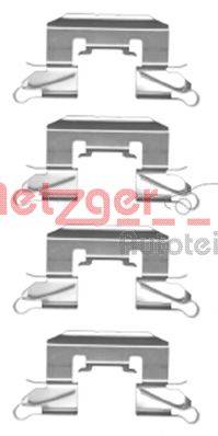 Комплектующие, колодки дискового тормоза METZGER 109-1772