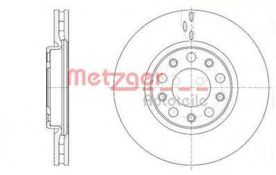 Тормозной диск METZGER 6110661